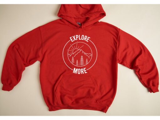 Explore More Hoodie, Outdoor Hoodie, Unisex Camping Hoodie, Travel Sweatshirt, Gift for Travelers or Campers