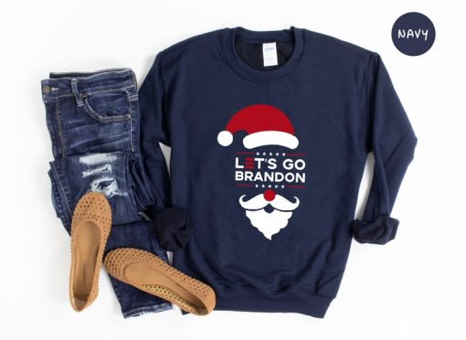 Lets Go Brandon Christmas Sweatshirt, Christmas Sweatshirt, Conservative Sweatshirt, Christmas Gift