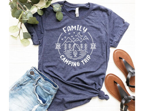 Family Camping Trip Shirt, Happy Camping Shirt, Family Camping Gifts, RV Camper Shirt