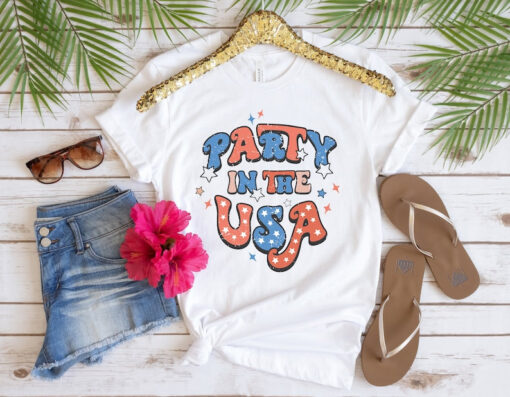 Retro Party in the USA Shirt, Party In The USA Shirt, 4th of July Shirt, Independence Day Shirt, 4th of July Party Shirt