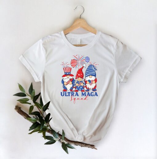 Ultra Maga Squad Shirt, 4th Of July Gnomes Shirt, Anti Biden Shirt, Let's Go Brandon Shirt, Republican Gift