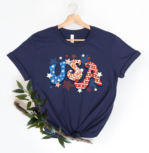 Retro USA Comfort Colors shirt,4th of July tee, Retro funny fourth Shirt, Womens 4th of July shirt, America Patriotic Shirt