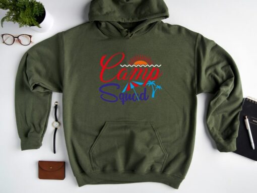 Camp Squad Sweatshirt, Camp Lover Sweatshirt, Camper Hoodie, Camp Life Hoodie, Gift For Camp Lover