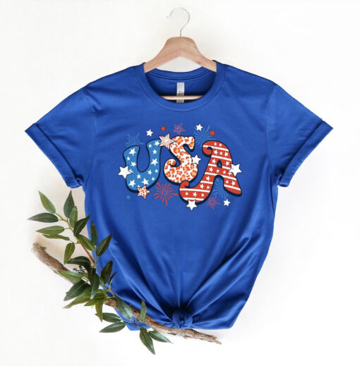 Retro USA Comfort Colors shirt,4th of July tee, Retro funny fourth Shirt, Womens 4th of July shirt, America Patriotic Shirt