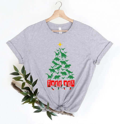 Tree Rex Shirt, Christmas Dinosaur Shirt, Dinosaur Santa, Jurassic Christmas, Dinosaur at Xmas