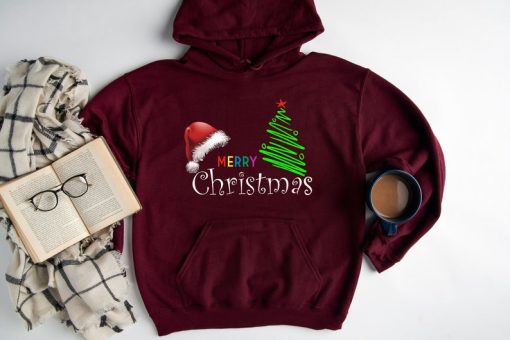 Merry Christmas Hoodie, Christmas Hoodie, Hoodie gift, Christmas Gift, Santa Christmas, Santa Hoodie, mama gift