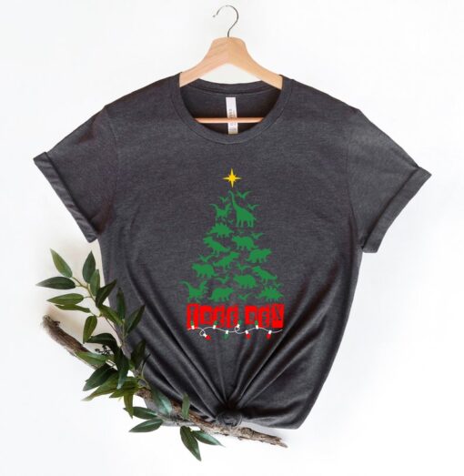 Tree Rex Shirt, Christmas Dinosaur Shirt, Dinosaur Santa, Jurassic Christmas, Dinosaur at Xmas