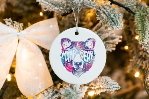 Mama Bear Ornament, Custom Christmas Ornament, Memorial Ornament, Custom Family Tree Keepsake, Family Christmas Gift