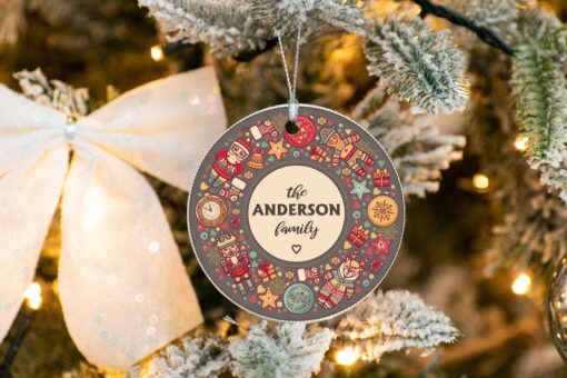 Custom Family Christmas Ornament, Personalized Ornament With Names, Christmas Ornament, Christmas Gift For 2023