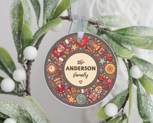 Custom Family Christmas Ornament, Personalized Ornament With Names, Christmas Ornament, Christmas Gift For 2023