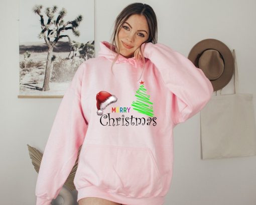 Merry Christmas Hoodie, Christmas Hoodie, Hoodie gift, Christmas Gift, Santa Christmas, Santa Hoodie, mama gift