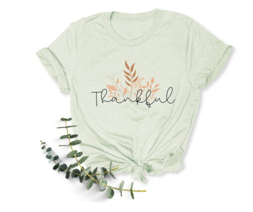 Thankful Shirt, Thanksgiving Shirt, Fall Shirt, Thankful Tshirt, Thankful Top, Women's Fall Shirt, Thanksgiving, Rose Gold