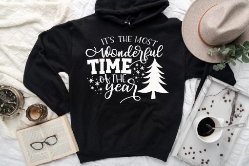 It's the most wonderful time, New Year Hoodie, Christmas Hoodie, hoodie gift, Christmas gift, Merry Christmas