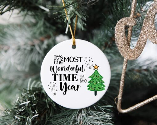 It's The Most Wonderful Time Of The Year Ornament, Custom Family Tree Keepsake, Custom Christmas Ornament, Memorial Ornament, Christmas Gift