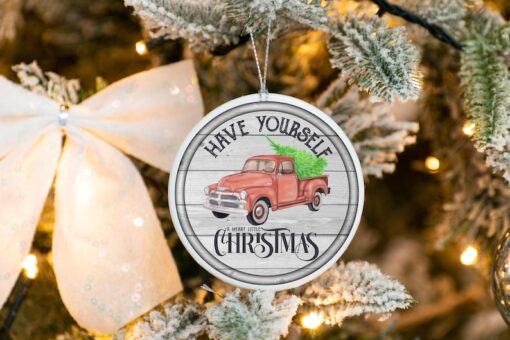 Have Yourself A Merry Little Christmas Ornament, Custom Christmas Ornament, Custom Family Tree Keepsake, Christmas Gift