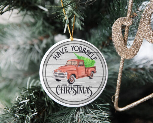 Have Yourself A Merry Little Christmas Ornament, Custom Christmas Ornament, Custom Family Tree Keepsake, Christmas Gift