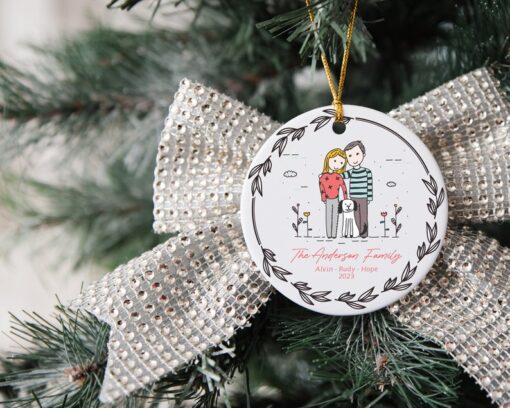 Custom Family Christmas Ornament, Home Sweet Home 2023, Christmas Ornament For 2023,Personalized Ornament With Family Name