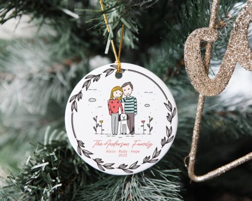 Custom Family Christmas Ornament, Home Sweet Home 2023, Christmas Ornament For 2023,Personalized Ornament With Family Name