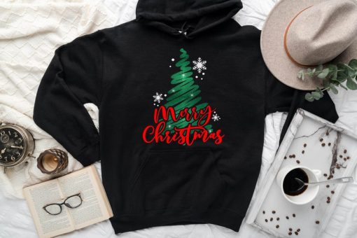 Christmas Trees Hoodie, Christmas Hoodie, Merry Christmas Hoodie, Christmas gift, Christmas graphic, Hoodie gift