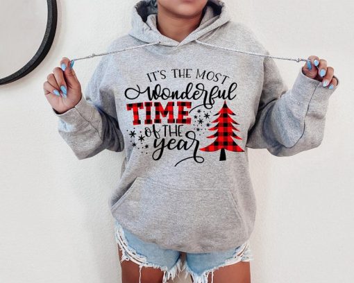 It's the most wonderful time, New Year Hoodie, Christmas Hoodie, hoodie gift, Christmas gift, Merry Christmas