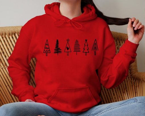 Christmas Trees Hoodie, Trees Hoodie, Christmas reindeer trees Hoodie, Christmas hoodie, Hoodie for women, Christmas gift