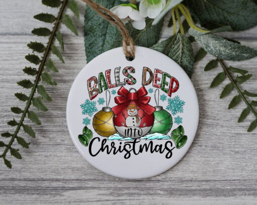 Ball Deep Xmas, Holidays Ornament, Custom Christmas Ornament, Custom Family Tree Keepsake, Christmas Gift