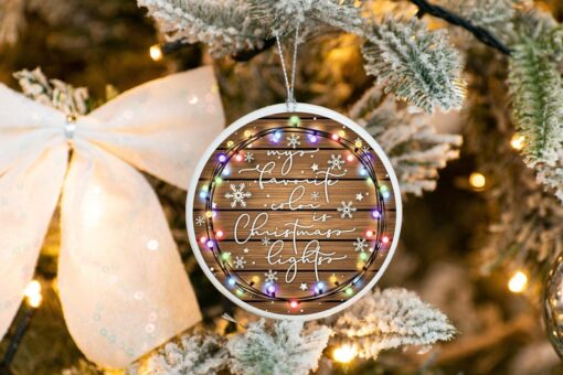 My Favorite Color Is Christmas Lights Ornament, Christmas Ornament, Merry Christmas Ornament, Gift For Christmas