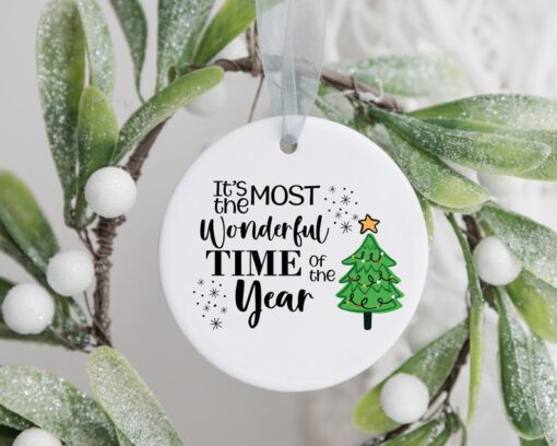 It's The Most Wonderful Time Of The Year Ornament, Custom Family Tree Keepsake, Custom Christmas Ornament, Memorial Ornament, Christmas Gift