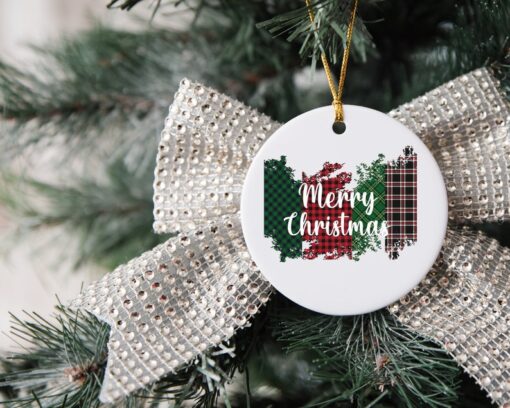 Merry Christmas Ornament, Custom Family Tree Keepsake, Christmas Ornament, Custom Christmas Ornament, Christmas Gift