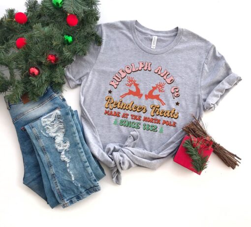 Christmas Family Shirt, Reindeer Treats Shirt, Christmas Party Tee, Holiday Shirt, Xmas T-shirt