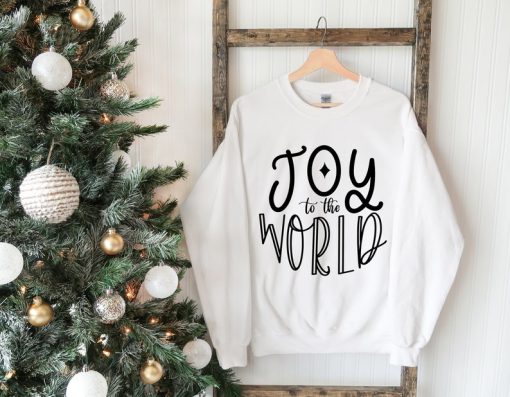 Joy To The World Sweatshirt, Christmas Sweater, Christmas Party Sweater, Cute Christmas Sweatshirt