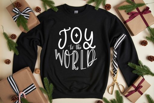 Joy To The World Sweatshirt, Christmas Sweater, Christmas Party Sweater, Cute Christmas Sweatshirt