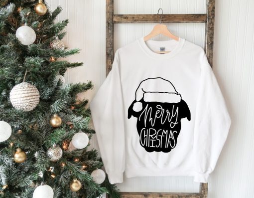 Dog Mom Sweatshirt, Christmas Dog Sweater, Gift For Dog Mom, Puppy Xmas Sweat, Christmas Clothing