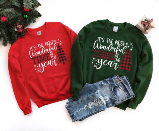 It's The Most Wonderful Time Of The Year Sweater, Christmas Sweatshirt, Gift For Christmas, Family Christmas