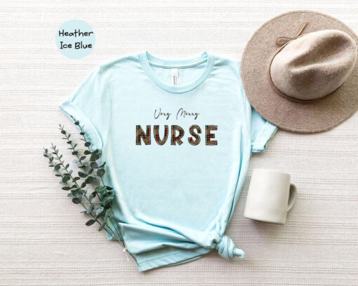 Very Merry Christmas Nurse Shirt, Funny Nurse Apparel, Christmas Party Costume, Christmas Shift Shirt