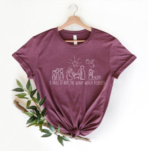 Christmas Shirt, Family Christmas Shirt, Nativity Shirt, Christian Christmas Shirt, Family Matching Christmas Shirt