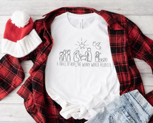 Christmas Shirt, Family Christmas Shirt, Nativity Shirt, Christian Christmas Shirt, Family Matching Christmas Shirt