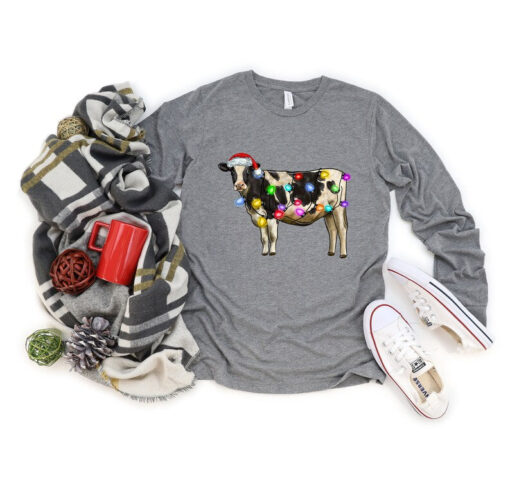 Christmas Shirt, Mooey Christmas T-Shirt, Christmas Cow T-Shirt, Christmas Farm Shirt, Holiday Shirt, Christmas Gift