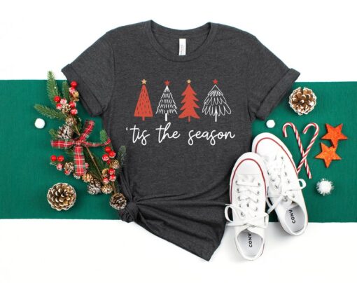 Tis The Season Shirt, Christmas Tree T-shirt, Xmas Shirt, Christmas Season Tee