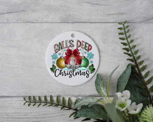 Ball Deep Xmas, Holidays Ornament, Custom Christmas Ornament, Custom Family Tree Keepsake, Christmas Gift