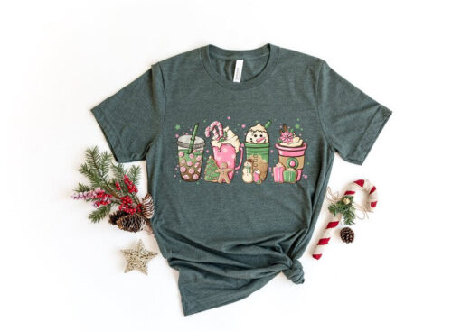 Christmas Shirt, Coffee Shirt, Snowman Shirt, Gingerbread Man Shirt, Christmas Gift, Santa Shirt, Family Shirt