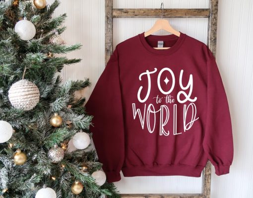 Joy To The World Sweatshirt, Christmas Sweater, Christmas Party Sweater, Cute Christmas Sweatshirt