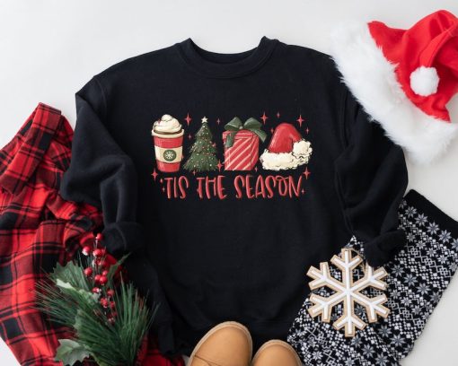 Tis The Season Sweatshirt, Christmas Tis The Season Sweatshirt, Merry Christmas Sweatshirt, Christmas Sweatshirt