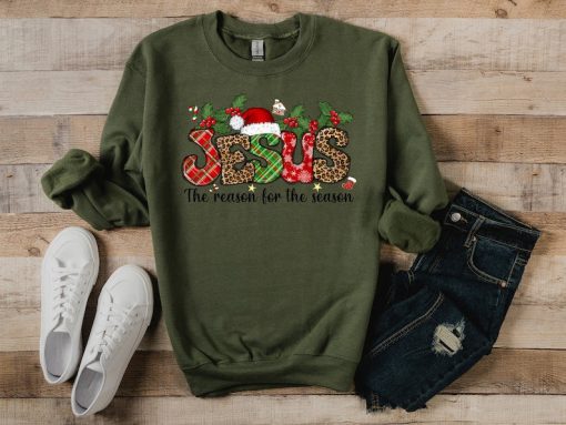 Jesus The Reason For The Season Shirt, Christmas Family Shirt, Christmas Gift, Holiday Gift, Christmas Family Matching Shirt