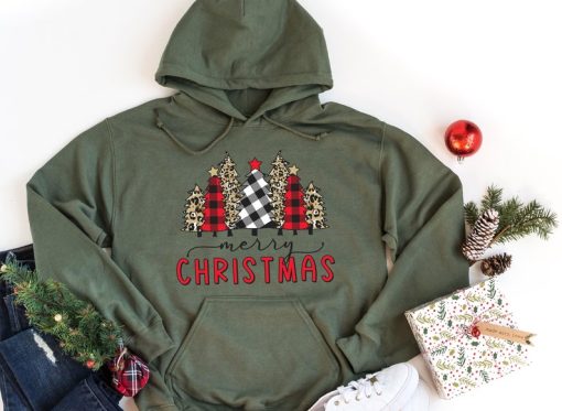 Christmas Hoodie, Christmas trees hoodie, merry Christmas hoodie, Funny and Happy Christmas, Christmas gift Hoodie