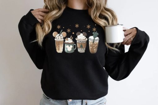 Christmas Mickey Coffee Sweatshirt, Disney Christmas Coffee Sweatshirt, Coffee Christmas Sweater, Disney Holiday Tee