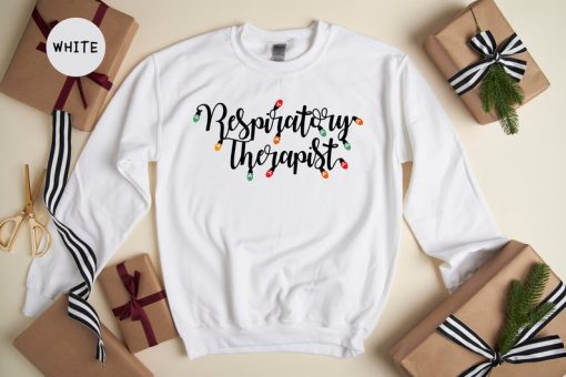 Respiratory Therapist Christmas Sweatshirt, Holiday Apparel, Respiratory Therapy Gifts, Therapist Assistant Sweatshirt