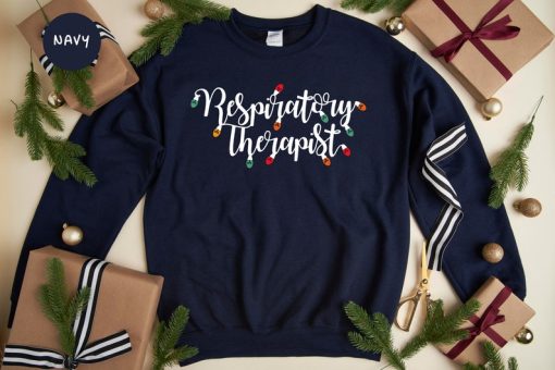 Respiratory Therapist Christmas Sweatshirt, Holiday Apparel, Respiratory Therapy Gifts, Therapist Assistant Sweatshirt