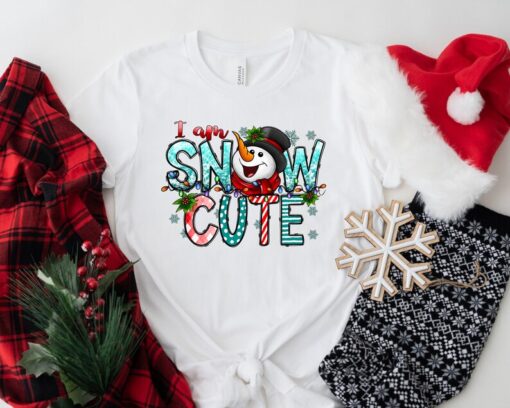 I Am Snow Cute Sweatshirt, Snowman Sweater, Secret Santa Gift, Christmas Sweatshirt for Women, Holiday Apparel