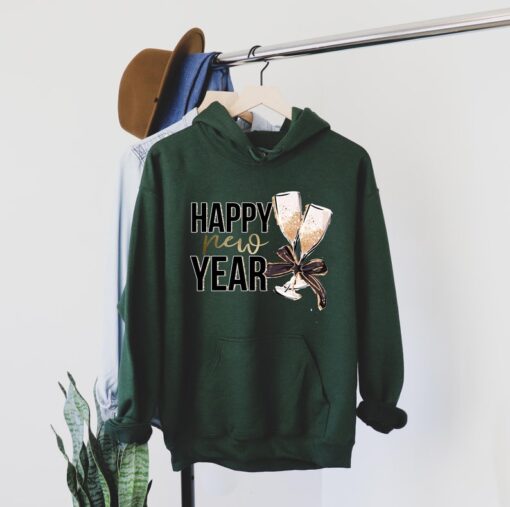 Happy New year Hoodie, Christmas Hoodie, Christmas gift hoodie, 2023 holiday hoodie, women's hoodie, Hoodie for girls